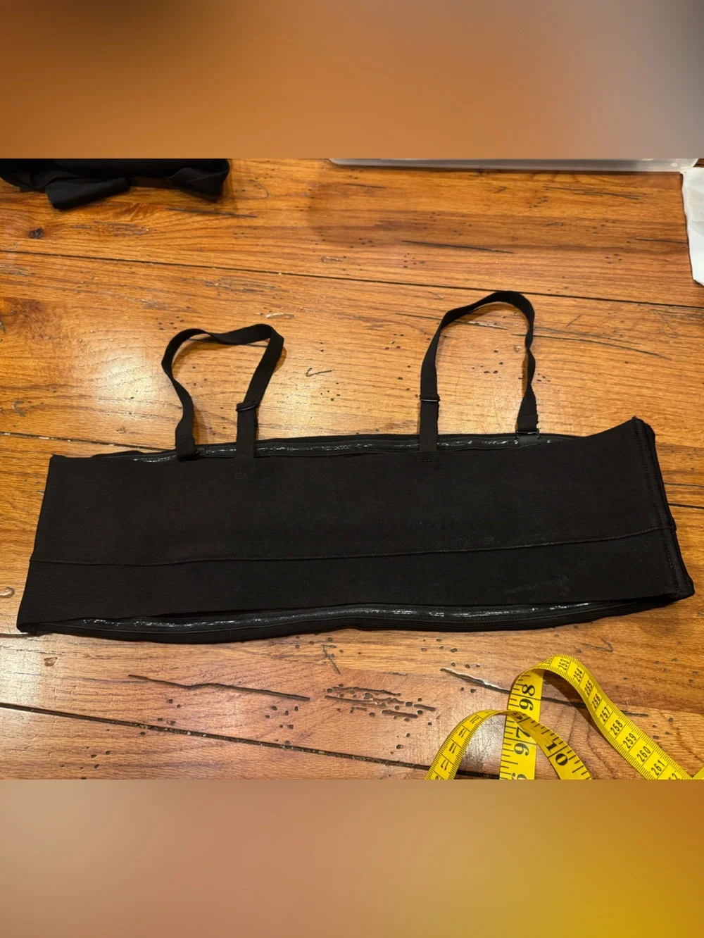 Skims 2X Knit Beachwear Bandeau Top and 3X Stappy Bottom in Onyx